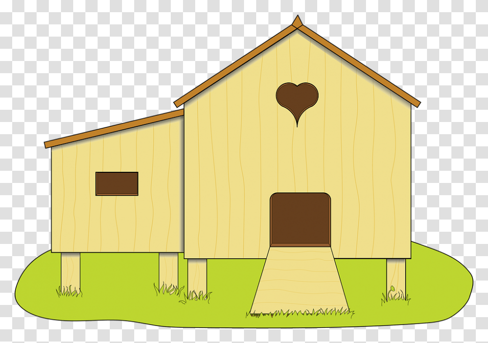 Burning House Gallinero Con Gallinas, Nature, Outdoors, Building, Barn Transparent Png