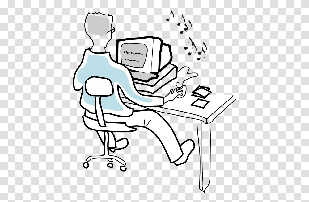 Burning Music Cds Clip Art, Drawing, Sitting, Interview Transparent Png