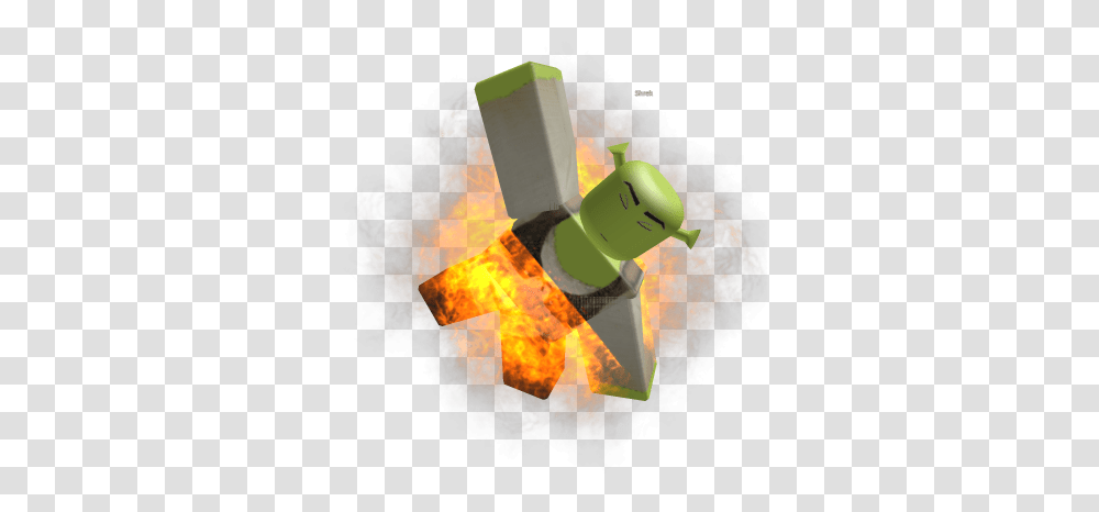 Burning Shrek Roblox Crystal, Fire, Bonfire, Flame, Launch Transparent Png