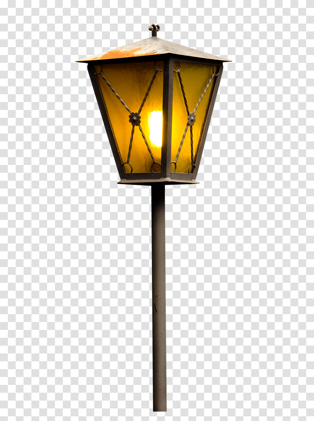 Burning Street Lantern, Lamp, Lamp Post, Lampshade Transparent Png