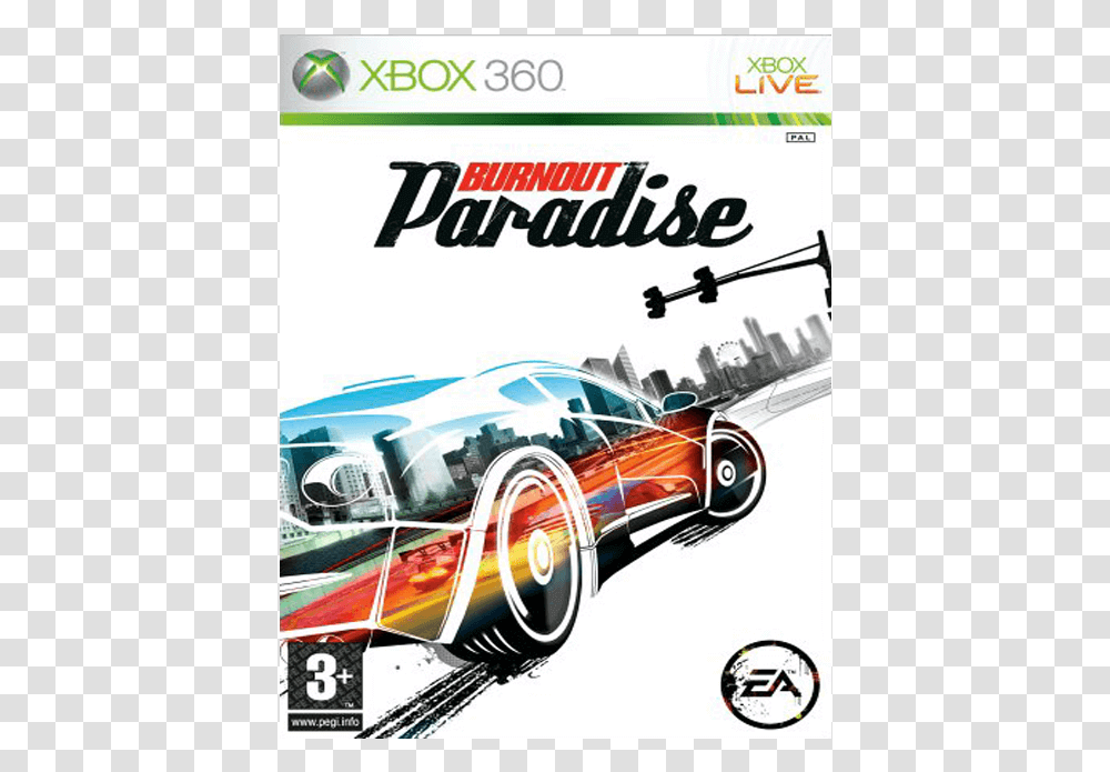 Burnout Paradise Xbox, Poster, Advertisement, Flyer, Paper Transparent Png