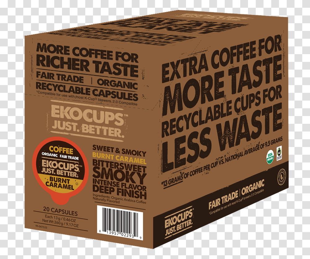 Burnt Caramel Flavored Coffee Carton, Package Delivery, Box, Cardboard, Label Transparent Png