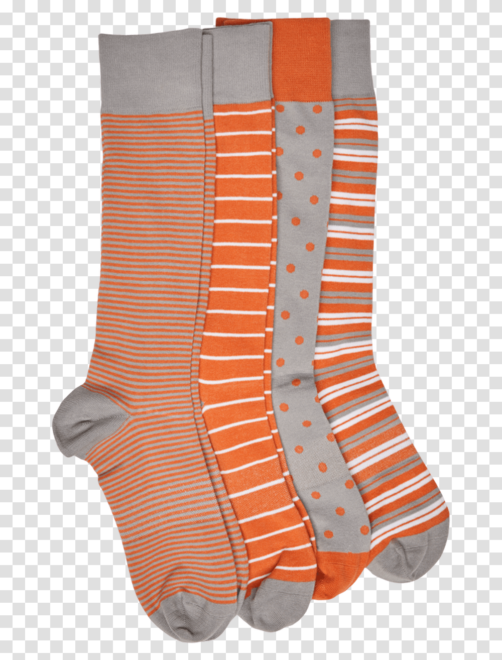 Burnt Orange Four Pack Sock, Apparel, Blouse, Tie Transparent Png