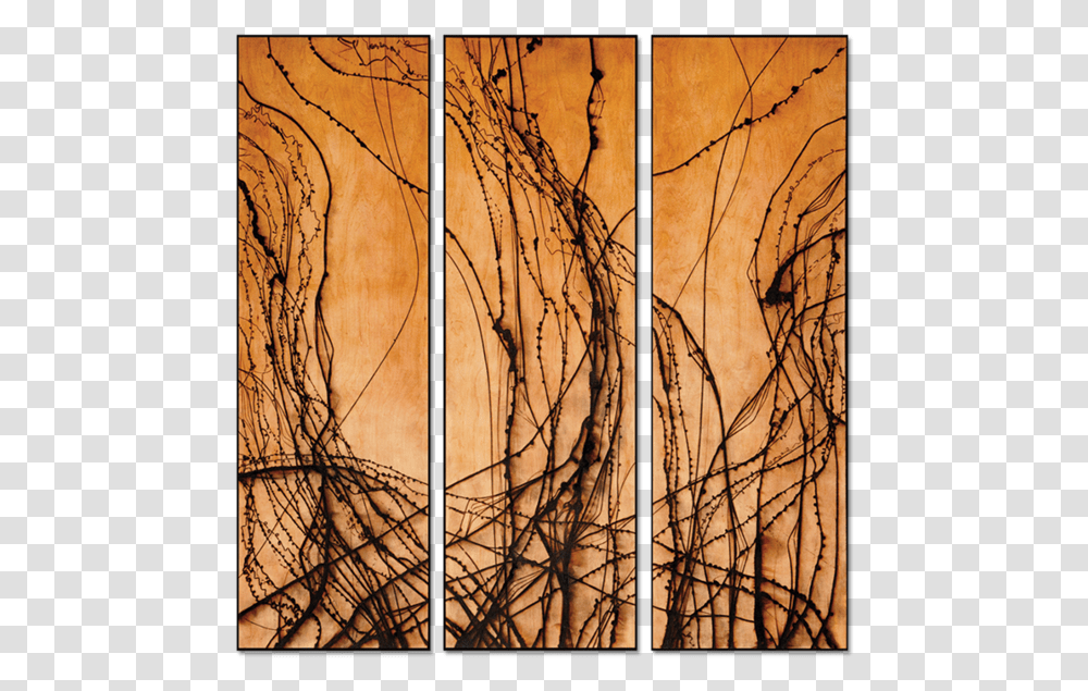 Burnt Panel Triptych No Abstract Burnt Wood Art, Modern Art, Silhouette, Sunlight, Canvas Transparent Png