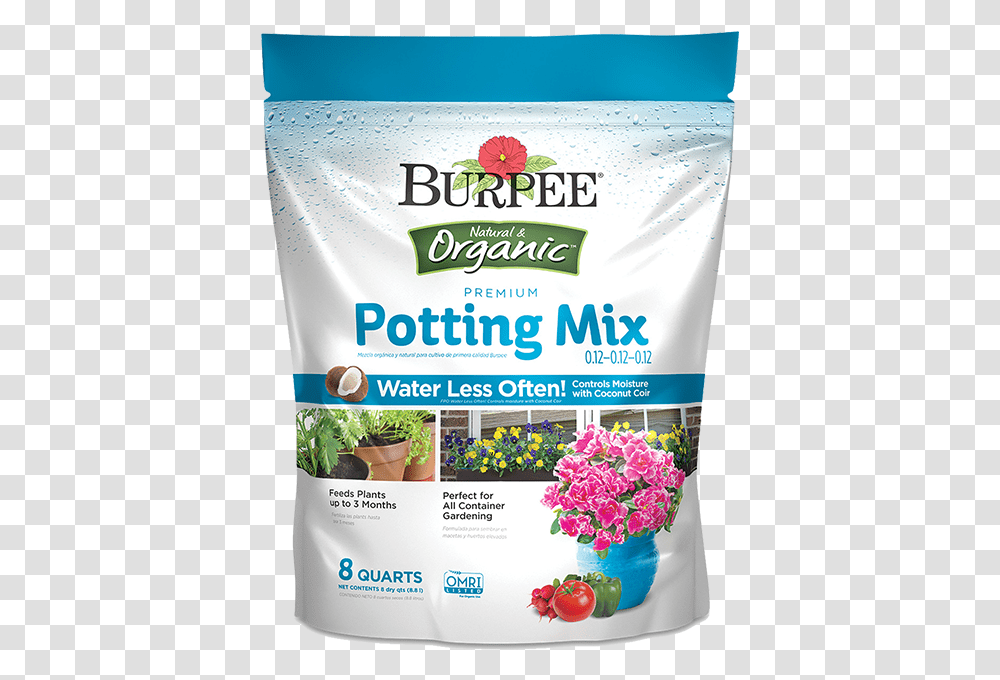 Burpee Seedling Soil Mix, Plant, Flower, Label Transparent Png