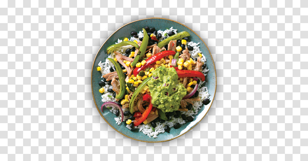 Burrito Bowl Qdoba Food, Dish, Meal, Platter, Plant Transparent Png