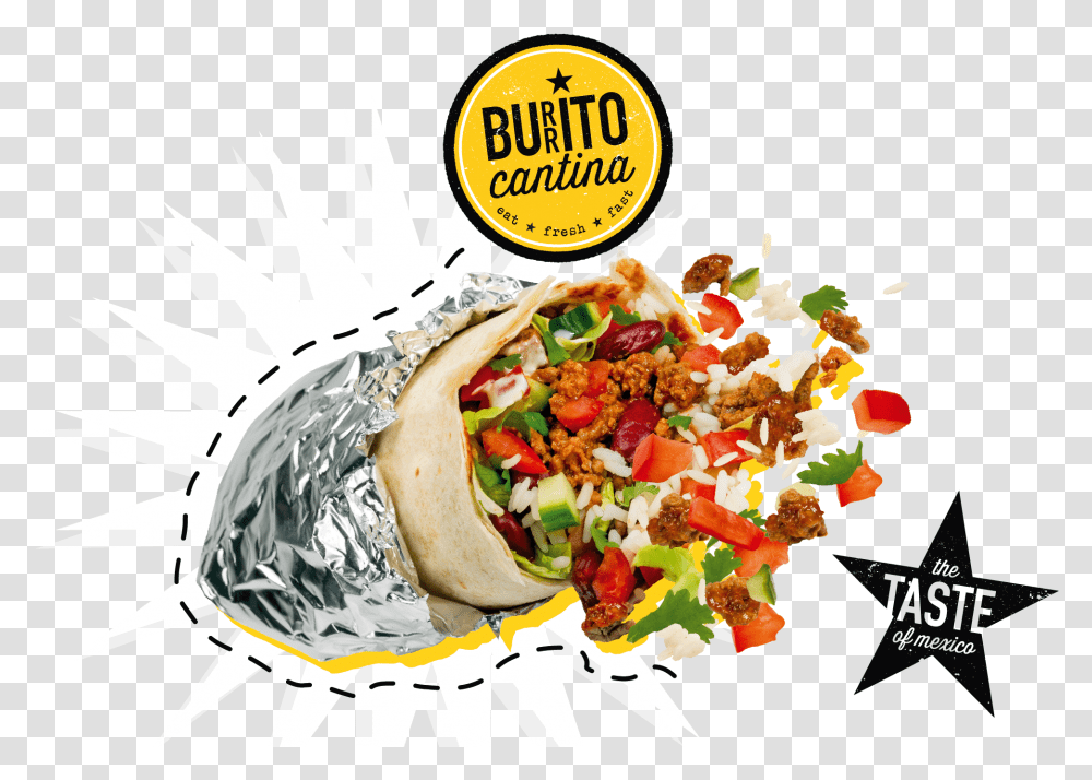 Burrito Cantina Chicken Branding Burrito Cantina, Food, Hot Dog, Taco Transparent Png