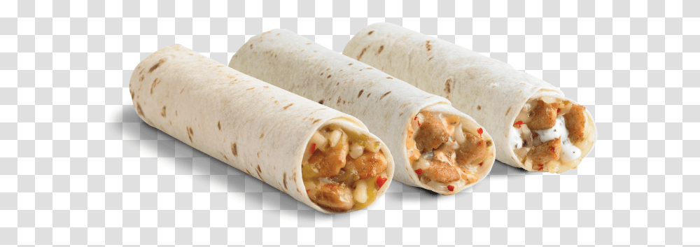 Burrito Del Taco Chicken Rollers, Food, Hot Dog, Bread, Sandwich Wrap Transparent Png