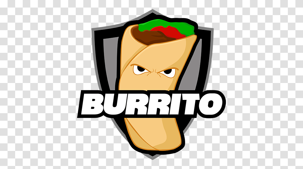 Burrito Esports, Label, Poster, Food Transparent Png