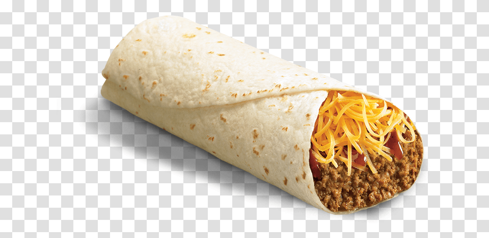 Burrito Meat And Cheese, Food, Bread, Taco Transparent Png
