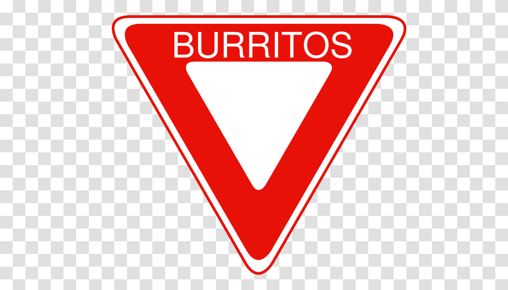 Burritos Clip Art, Triangle, Sign, Road Sign Transparent Png