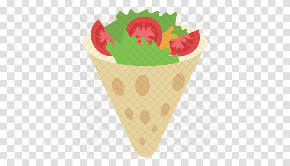 Burritos Icon Cone, Cream, Dessert, Food, Creme Transparent Png