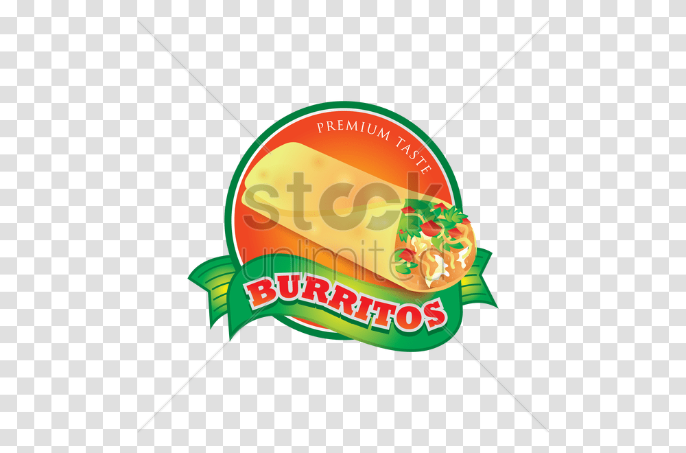 Burritos Label Vector Image, Food, Plant, Meal Transparent Png