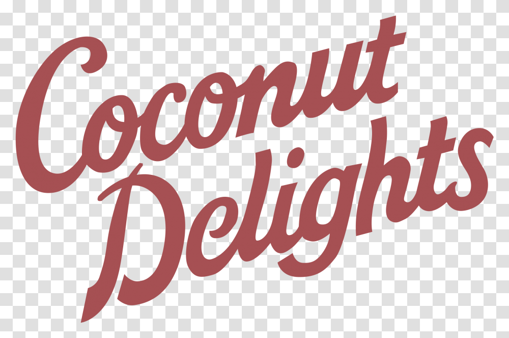 Burton Coconut Delights Logo Coconut, Word, Alphabet, Meal Transparent Png