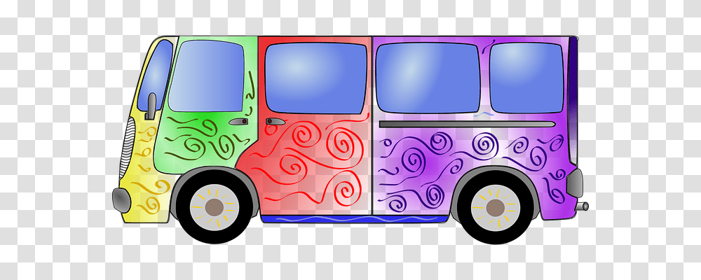 Bus Transport, Van, Vehicle, Transportation Transparent Png