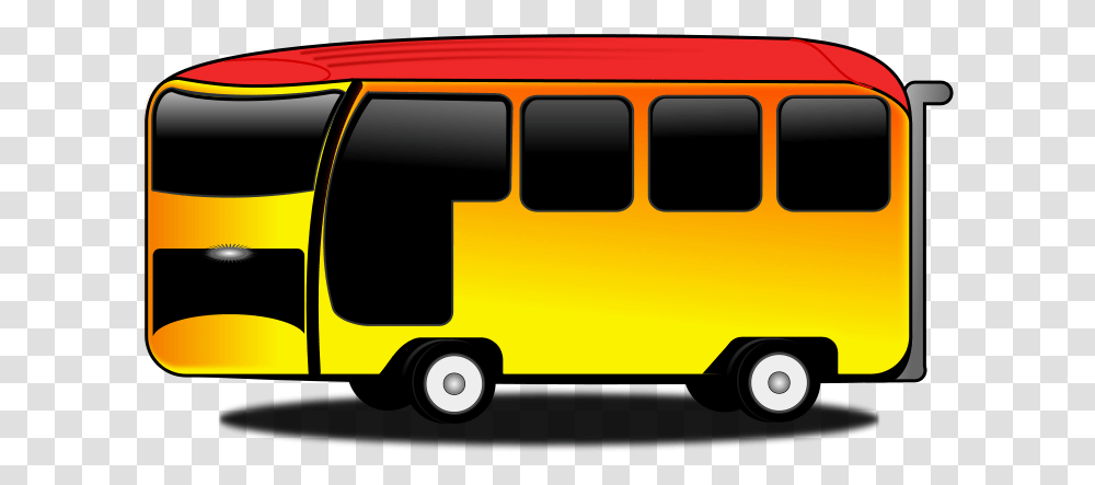 Bus Cartoon Cartoon Bus, Vehicle, Transportation, Van, School Bus Transparent Png