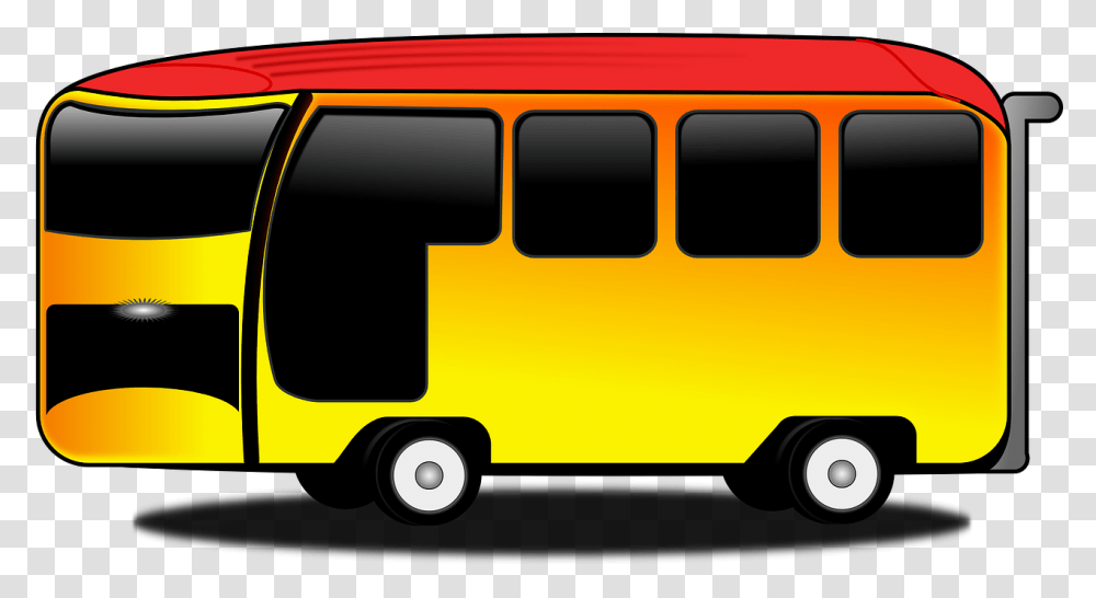 Bus Cartoon, Vehicle, Transportation, School Bus, Van Transparent Png