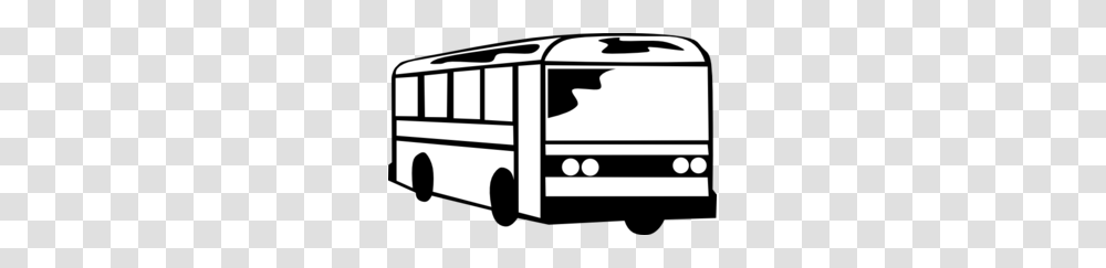 Bus Clipart Black And White, Van, Vehicle, Transportation, Caravan Transparent Png