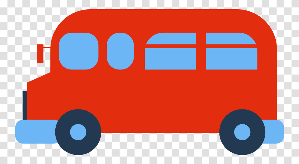 Bus Clipart Black And White, Vehicle, Transportation, First Aid, Van Transparent Png