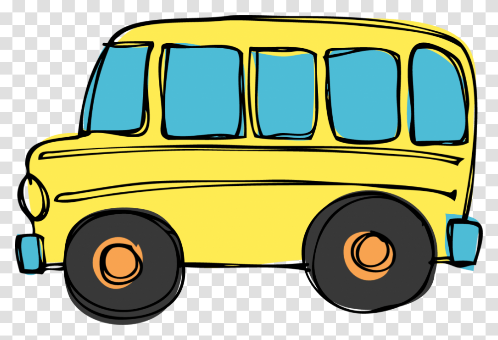 Bus Clipart Black And White, Vehicle, Transportation, Minibus, Van Transparent Png