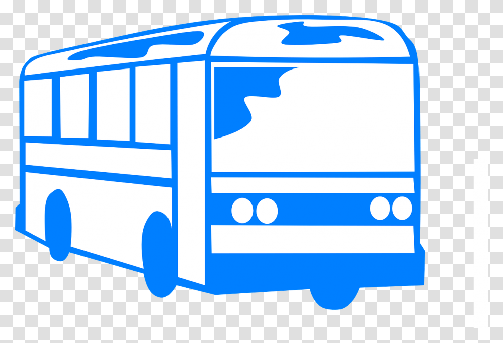 Bus Clipart Black And White, Vehicle, Transportation, Van, Minibus Transparent Png