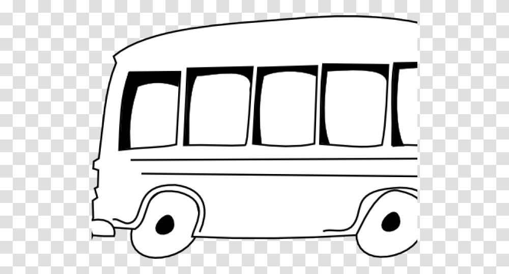 Bus Clipart Outline Of A Bus, Van, Vehicle, Transportation, Minibus Transparent Png