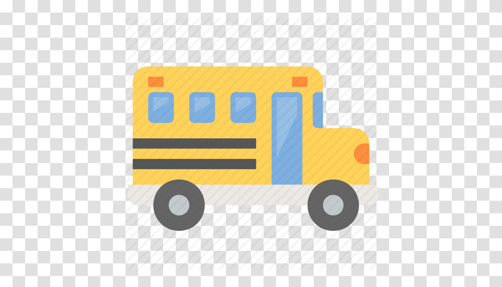 Bus Gradeschool Learn Ride School Schoolbus Yellow Icon, Vehicle, Transportation, School Bus Transparent Png