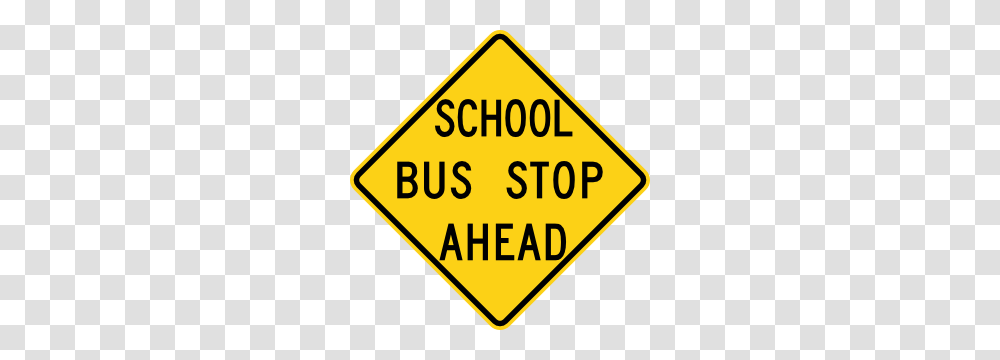 Bus Route Clipart, Road Sign, Stopsign Transparent Png