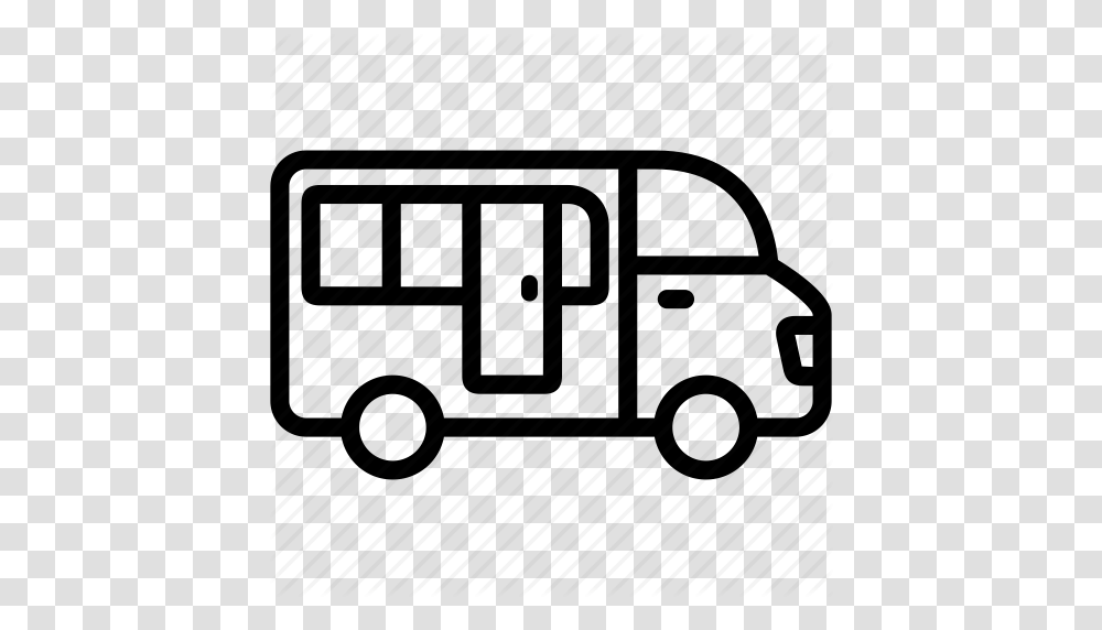Bus School Transport Transportation Travel Vehicle Icon, Van, Caravan, Minibus, Moving Van Transparent Png