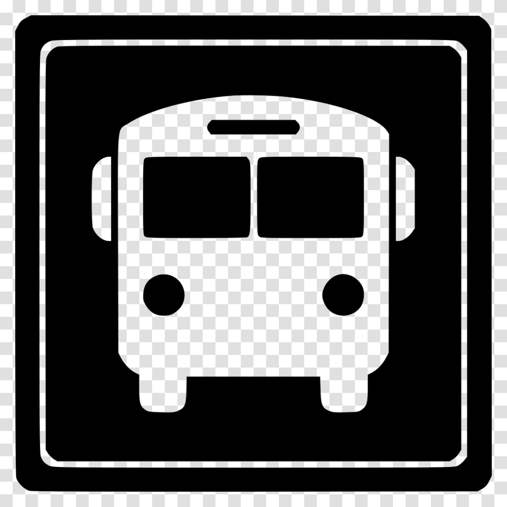 Bus Station Icon Free Download, Transportation, Vehicle, Stencil, Minibus Transparent Png