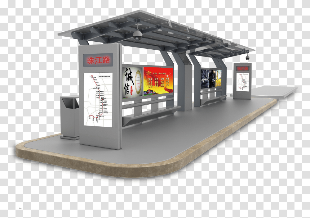 Bus Station Smart Bus Stop Design Transparent Png