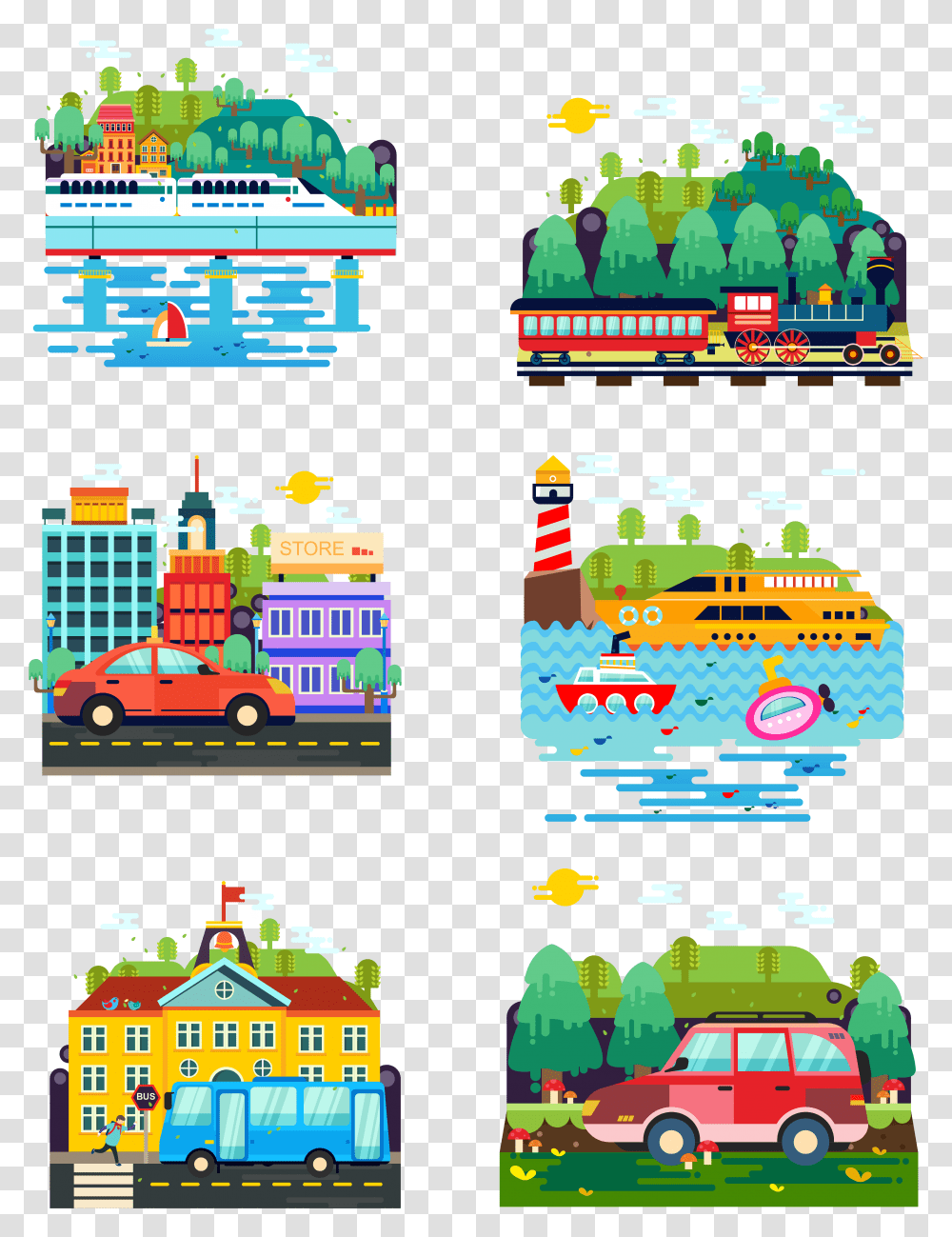 Bus Taxi Road Vehicle High Speed Rail And Vector Transport, Car, Transportation, Automobile, Pac Man Transparent Png