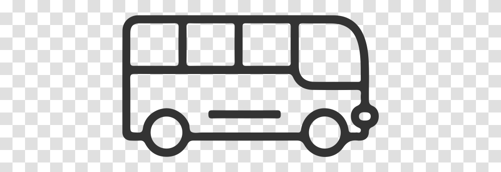 Bus Transport Transportation Icon With And Vector Format, Vehicle, Stencil, People, Bumper Transparent Png