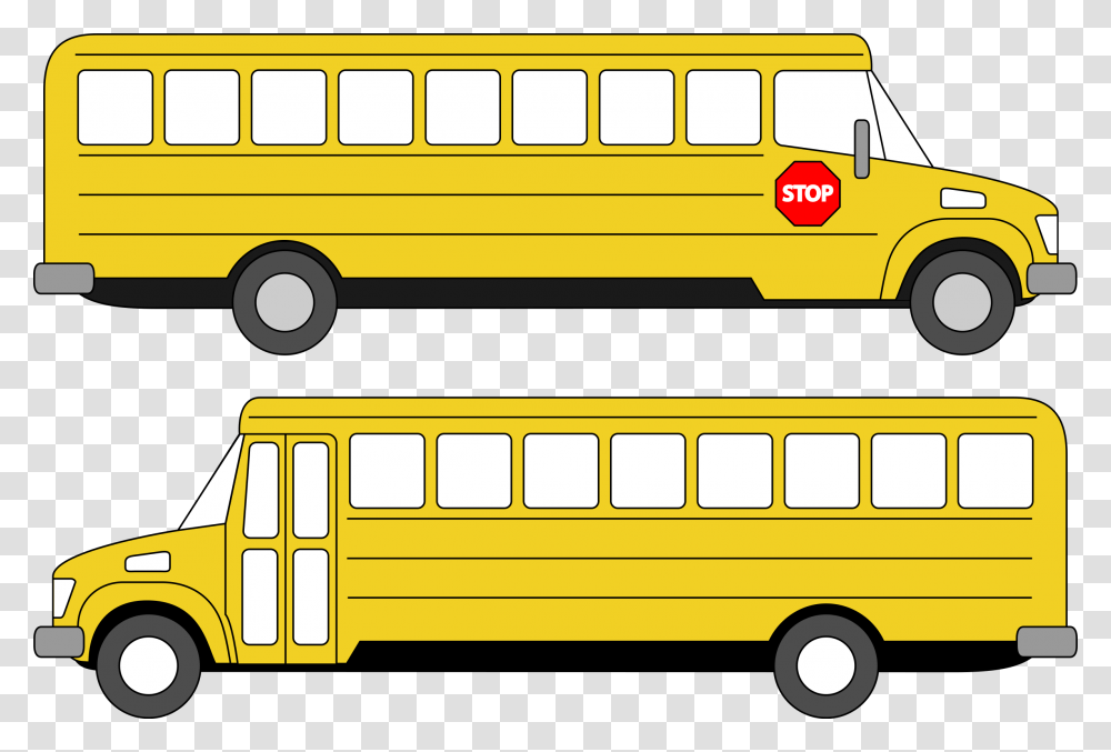 Bus, Vehicle, Transportation, School Bus Transparent Png