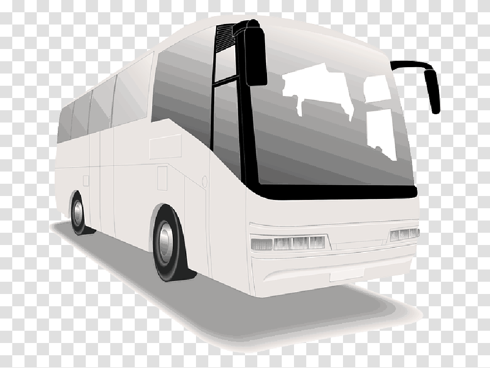 Bus White Travel Vector 3 Bathrooms Tour Bus Vector, Vehicle, Transportation, Van Transparent Png