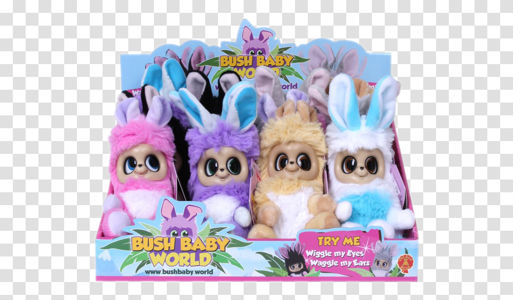 Bush Baby World Dreamstars And Blossom Meadow Assorted In 12pc Cdu Bush Baby World, Figurine, Toy, Doll, Plush Transparent Png