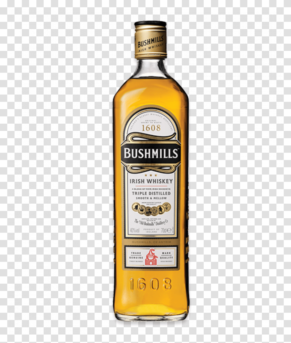 Bushmills Irish Whiskey, Liquor, Alcohol, Beverage, Drink Transparent Png