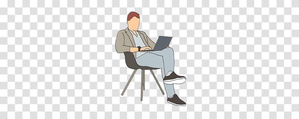 Business Technology, Sitting, Person Transparent Png
