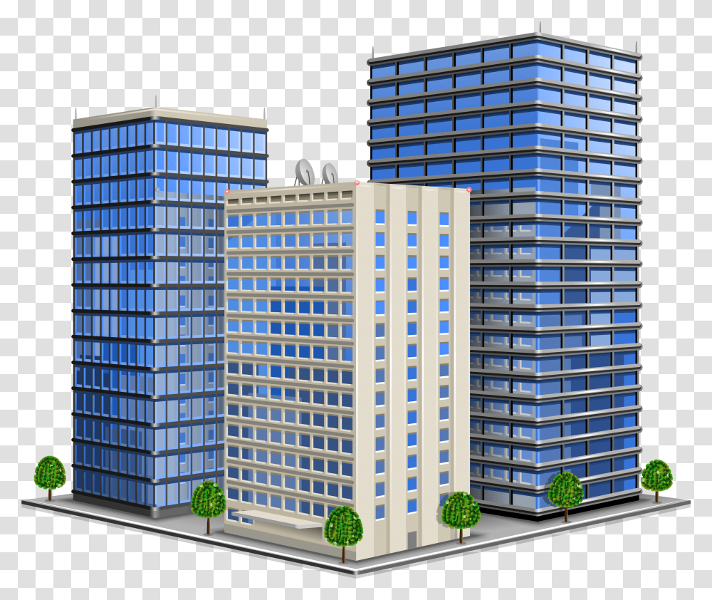 Business Building Vector Office Building Vector, Condo, Housing, High Rise, City Transparent Png
