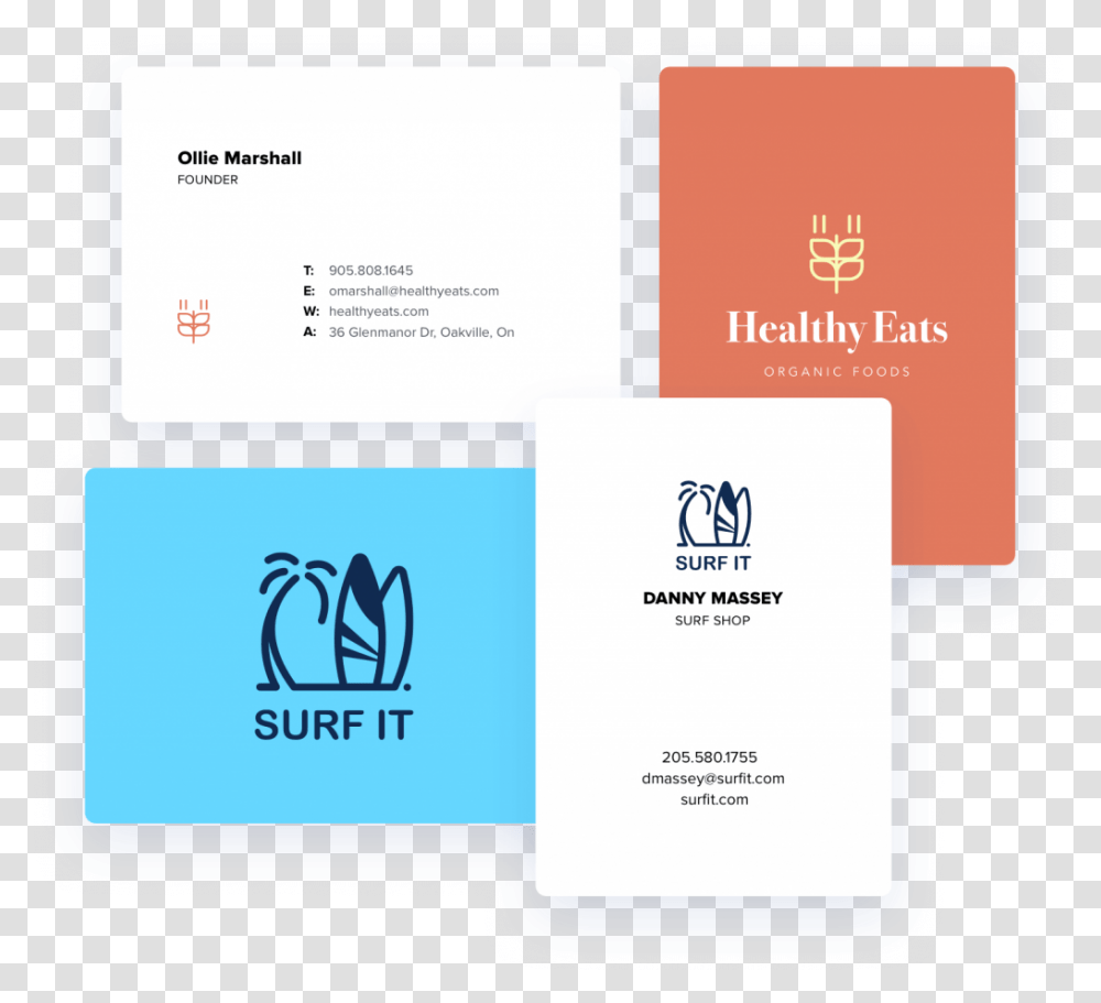 Business Card Designs On Looka Graphic Design, Paper Transparent Png