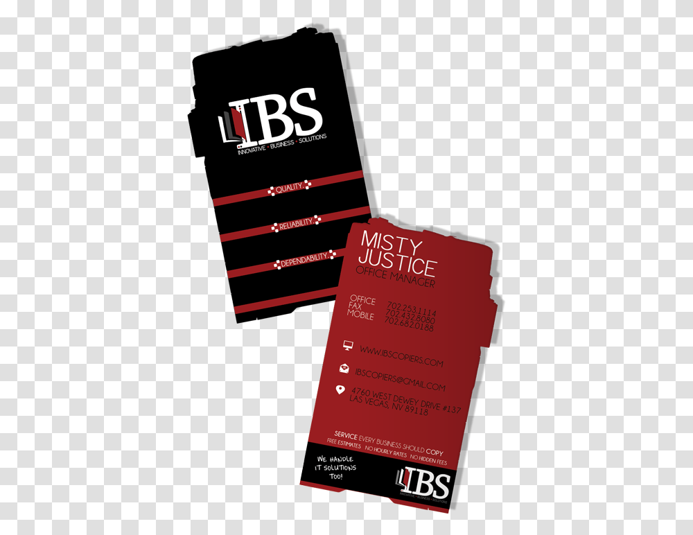 Business Card Mock Up For Ibs Copiers Flyer, Paper, Poster, Advertisement Transparent Png