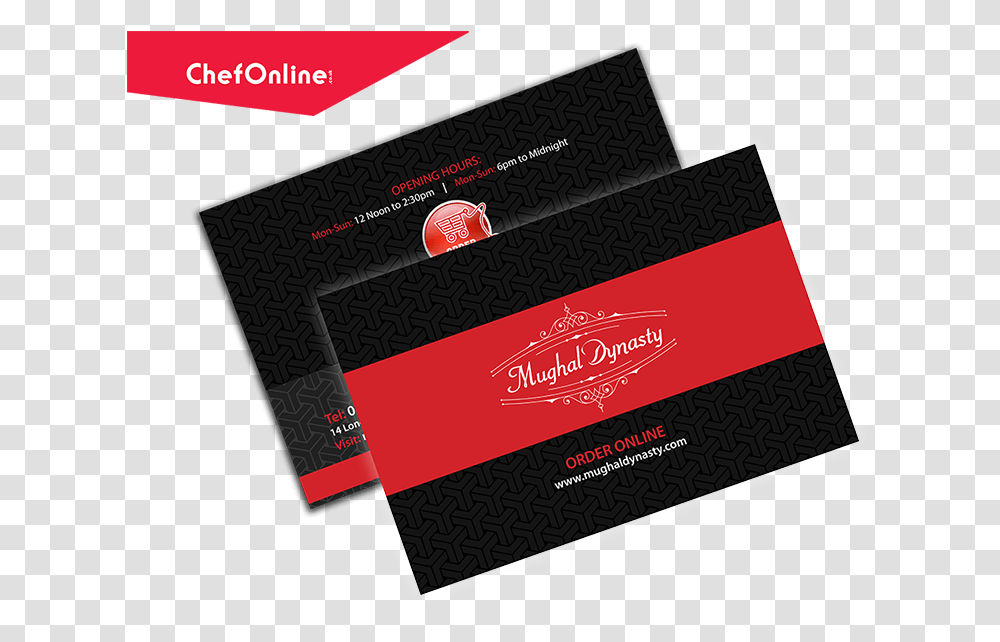 Business Card Of Mughal Dynasty London Private Chef Business Cards, Paper Transparent Png