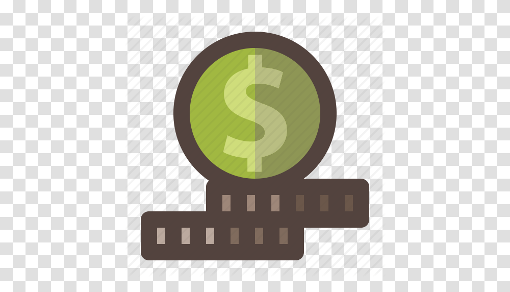 Business Coin Dollar Investment Pile Stack Icon, Label, Word, Poster Transparent Png