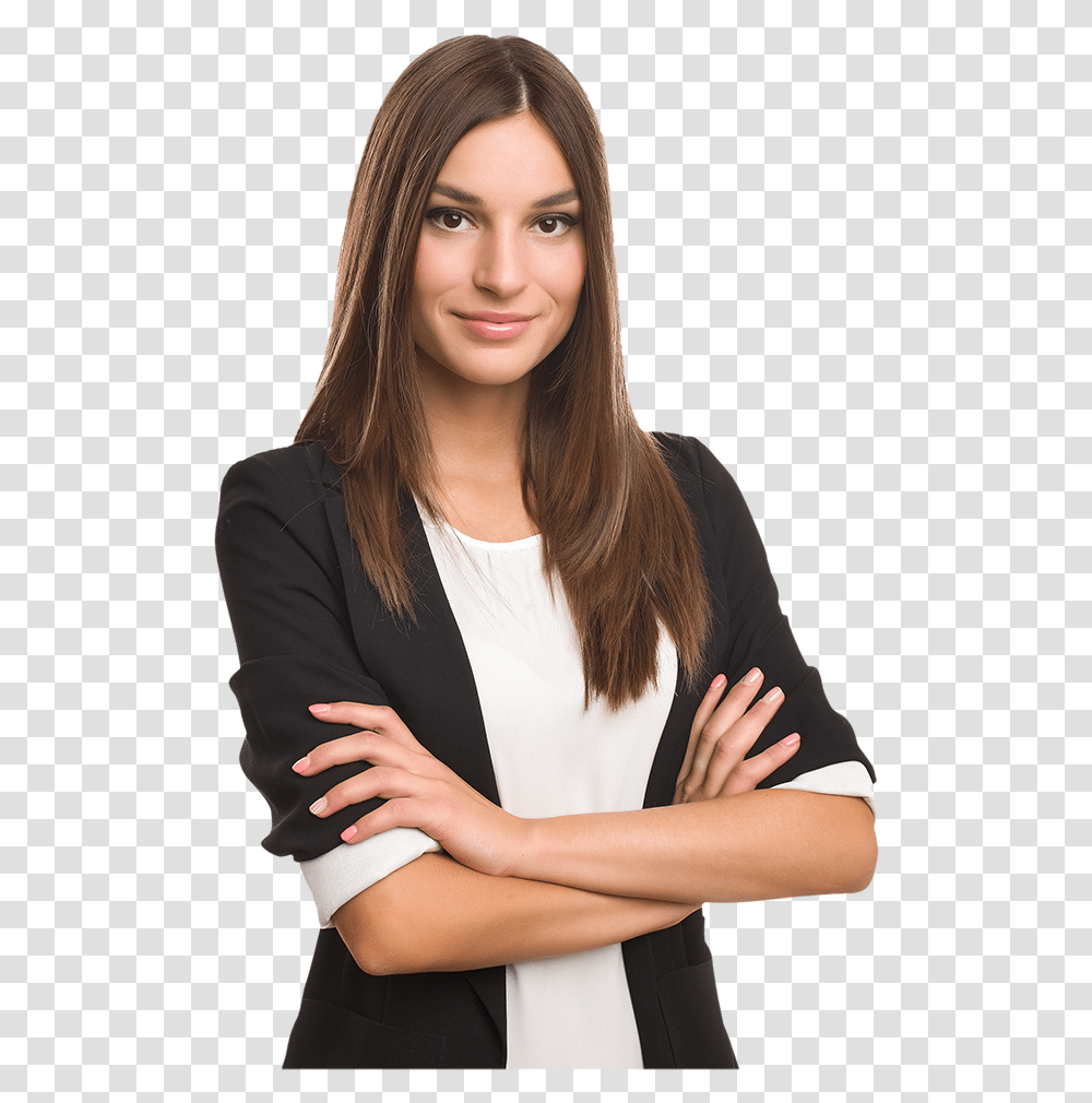 Business Computer Girl On Computer, Female, Person, Human, Woman Transparent Png