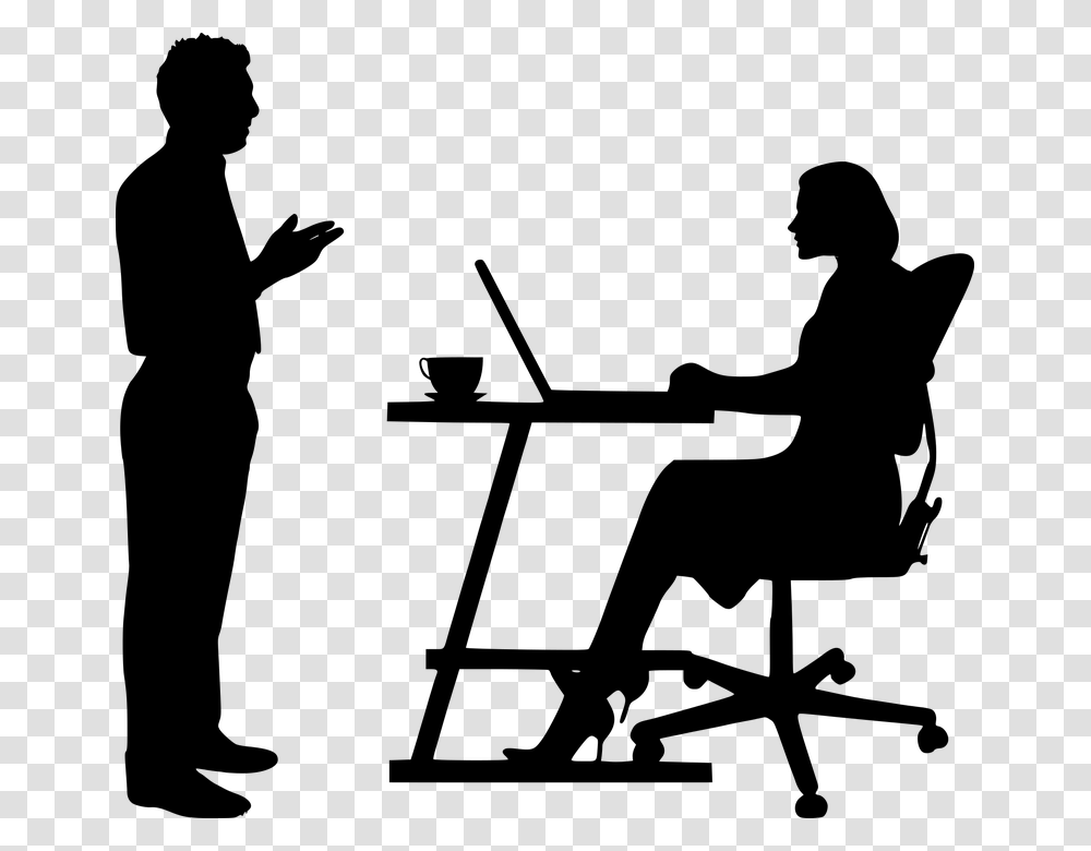 Business Discussion Planning People Silhouette Discussion Silhouette, Gray Transparent Png