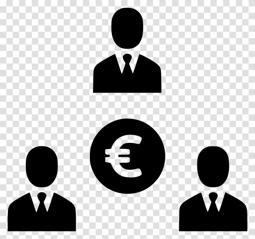 Business Earnings Profit Income People Icon Free Download, Crowd, Silhouette, Stencil, Audience Transparent Png