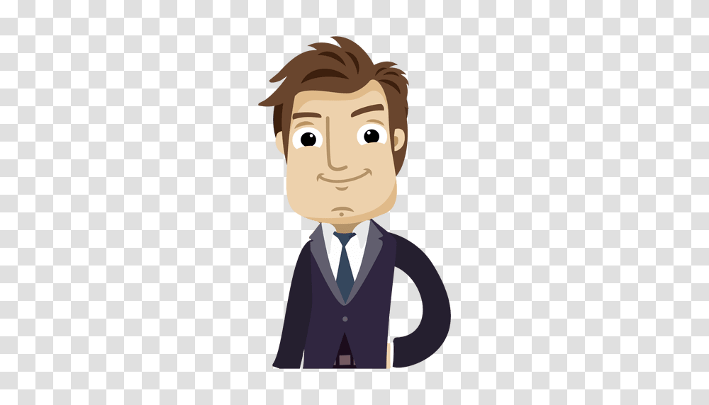 Business Executive Cartoon Character, Person, Face, Drawing, Tie Transparent Png