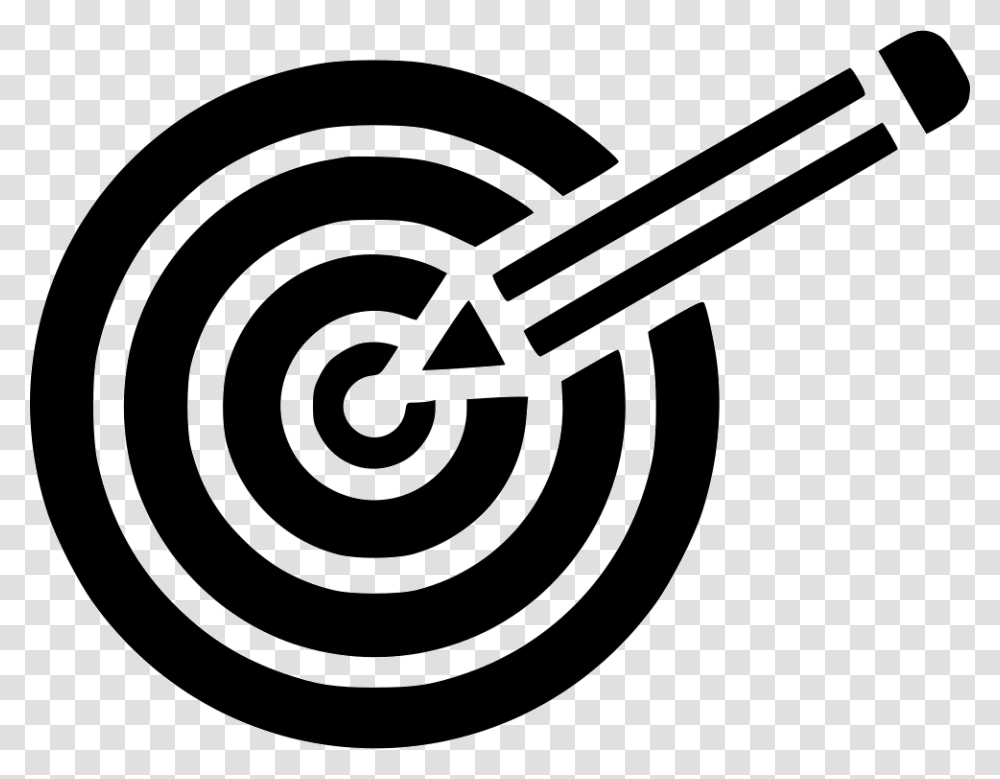 Business Goal Target Business Vision Auditory Goal And Vision Icon, Rug, Stencil, Spiral Transparent Png