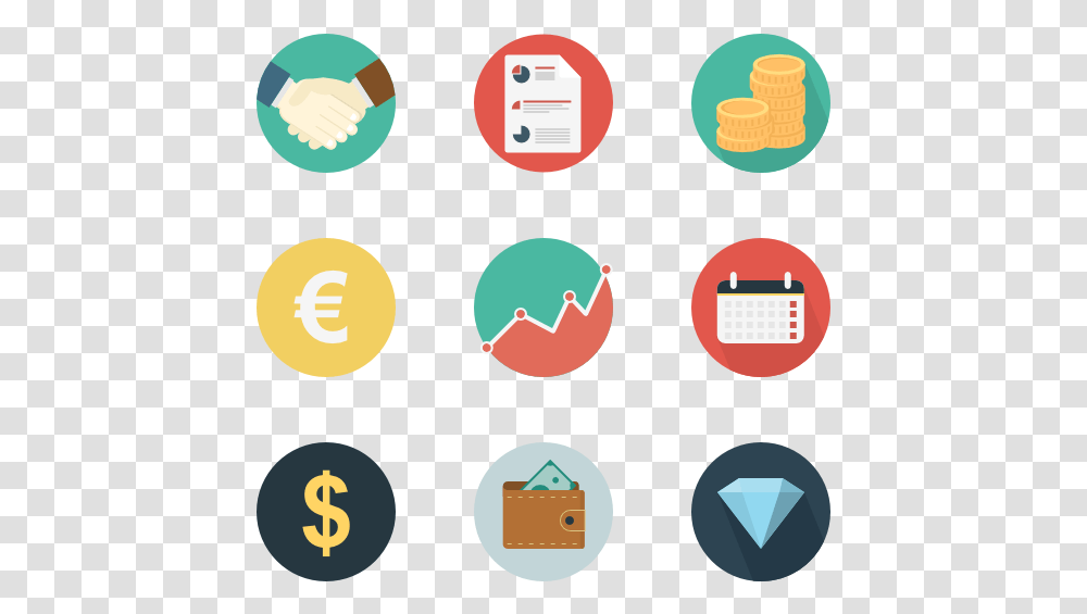 Business Icon Finance Icon Vector, Label, Number Transparent Png