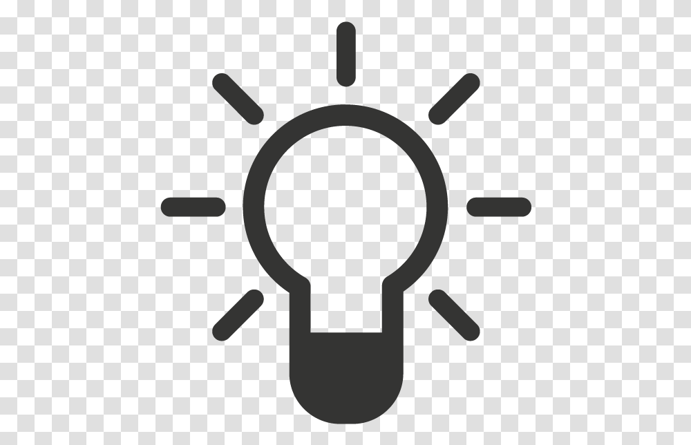 Business Icons Meaning Knowledge Lightbulb, Silhouette, Stencil, Machine, Hand Transparent Png